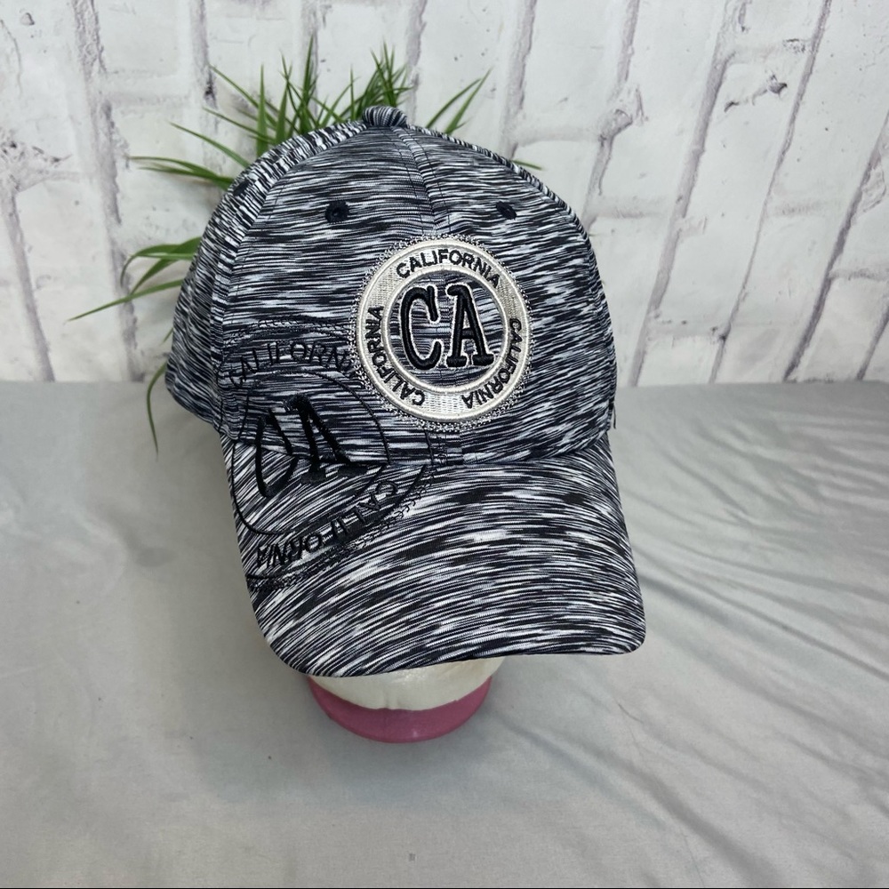 Sttech Snapback California Striped Printed Cotton Blend Baseball Cap Adjustable